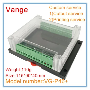 1 шт./лот din-рейка электронная проектная коробка 115*90*40 мм ABS пластиковая распределительная коробка корпус для печатной платы