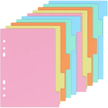10 Шт Разделители Для Вкладок Полупрозрачные Многоцветные Разделители для Индексов Этикеток для Блокнотов Канцелярские Принадлежности