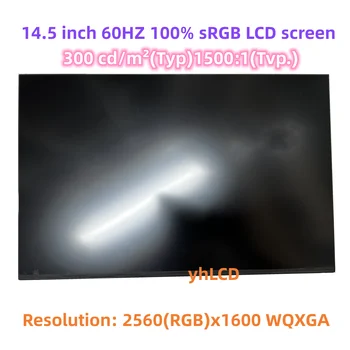 14,5-дюймовый ЖК-экран для ноутбука, Панельный дисплей LP145WQ1 SPB1 N145GCG-GT1 DP/N 0FDG5D 2560*1600 QHD IPS 40 КОНТАКТОВ EDP 100% sRGB Матрица