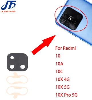 20шт Стеклянная крышка объектива задней камеры для Redmi 10 10C 10X Pro 4G 5G Запасные части для Индии Prime Power