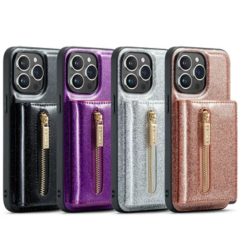 DG.MING 2 в 1 Магнитный съемный кожаный чехол-бумажник для телефона iPhone 15 Plus Pro Max серии M3