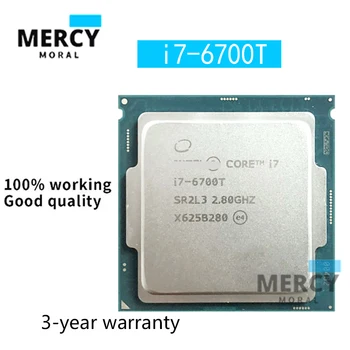 I7-6700T Подходит для Intel Core i76700T i7 6700T 2,8 ГГц четырехъядерный восьмипоточный процессор 35 Вт CPU LGA 1151 Быстрая доставка