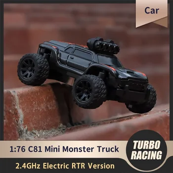 TURBO RACING 1: 76 C81 1/76 RC МИНИ-электрическая внедорожная модель с дистанционным управлением, настольный Маленький грузовик-монстр
