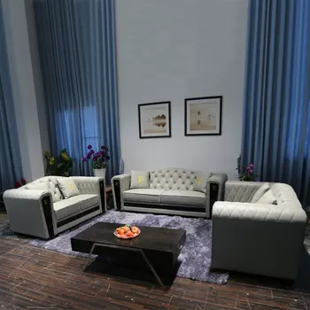 Высококачественные итальянские легкие комплекты роскошной мебели Современные европейские диваны для гостиной из натуральной кожи Секционный диван chesterfield