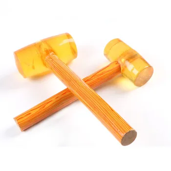 Деревянная ручка L50, резиновый молоток для сухожилий, резиновый установочный молоток, пластиковый клеевой молоток для декоративных гвоздей, инструмент для кожаных гвоздей