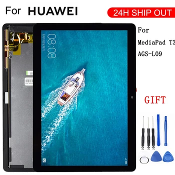 ЖК-дисплей Для Huawei MediaPad T3 10 AGS-L03 AGS-L09 AGS-W09 T3 ЖК-дисплей С Сенсорным Экраном и Цифровым Преобразователем В сборе + Рамка для Mediapad T3 10