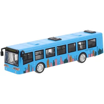 Имитационная Игрушка Городского Автобуса Тянет Назад Игрушечную Модель Транспортного Средства для Детей Ясельного возраста