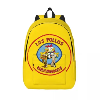 Индивидуальный брезентовый рюкзак для женщин и мужчин, повседневная сумка для книг для колледжа, школы Los Pollos Hermanos, сумки в яблочко