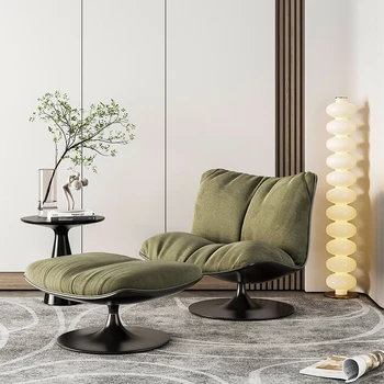 Легкий роскошный одноместный диван в гостиной, современное минималистичное вращающееся кресло, дизайнерский повседневный диван-кресло из стекловолокна duckbill