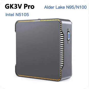 Мини-ПК GK3V Pro Intel N100 GK3V J4125 8GB 256GB Windows 11 Pro DDR4 16GB 512GB N5105 MIN PC WIFI5 BT4.2 Настольный игровой компьютер