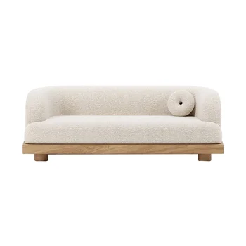 Минималистичный современный диван-кровать, кресло с откидной спинкой, длинный подлокотник, Белый напольный диван для двоих, Скандинавский домашний декор, мебель для спальни Divano