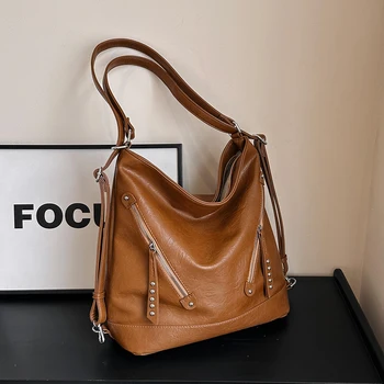 Модная сумка через плечо для женщин, рюкзак, винтажная сумка через плечо, Y2K, роскошная сумка для девочек в стиле панк, дизайнерский кошелек, сумка-мессенджер для покупателей