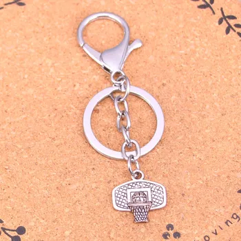 Новое креативное кольцо для ключей из хромированного металла Для лучшего подарка, брелок для баскетбольной корзины, Брелок для ключей, Старинный Серебряный кулон