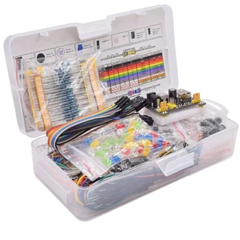 Новый Набор Макетных Плат Для Электронных Компонентов Starter DIY Kit с Пластиковой Коробкой для Arduino UNO R3 Component Package