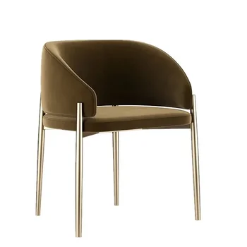 Роскошные обеденные стулья с расслабляющим дизайном, Кухонные эргономичные одноместные обеденные стулья, мобильные кресла, Итальянская мебель