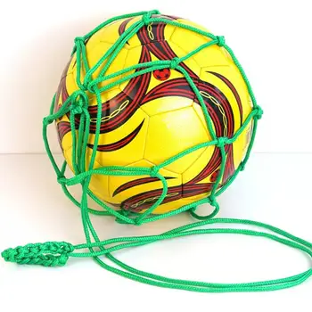 Самоподготовляющееся футбольное снаряжение, тренажер для футбольных ударов, эффективный тренажер для одиночных футбольных ударов для молодежи и взрослых, прочный нейлон для футбола