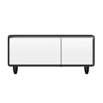 Современный умный мини-журнальный столик со Встроенным Холодильником, Механическим контролем температуры, модулем беспроводной зарядки, интерфейсом USB
