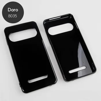 Чехол для телефона Doro 8035 5-дюймовый защитный черный тонкий чехол из мягкого силикона TPU Soft Shell