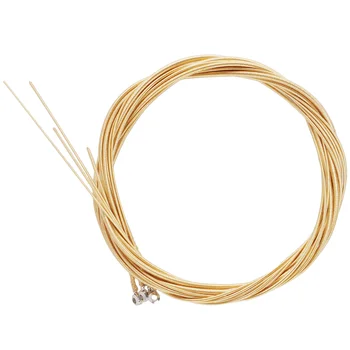 1 комплект акустических басовых струн из углеродистой стали Замена деревянных басовых струн