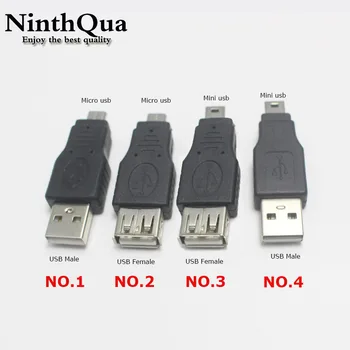 1 шт. адаптер Mini USB от мужчины к USB 2.0 от женщины, конвертер micro usb от мужчины к мужчине, адаптер синхронизации данных для планшета MP4, смартфона