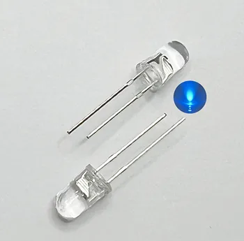 100 шт. /лот Прозрачный Круглый 5 мм супер яркий водяной прозрачный ледяной синий Свет СВЕТОДИОДНЫЕ лампы, излучающие диод F5
