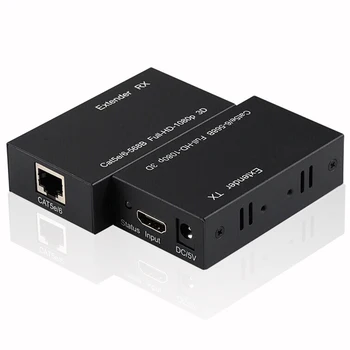 1080P 60m HDMI-совместимый Удлинитель-Ретранслятор По Кабелю Ethernet Rj45 Cat5e Cat6 Передатчик-Приемник Портативного ПК К ТВ-Монитору