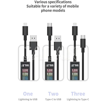 18 Видов AV-Line USB Кабель Для Определения Зарядного Тока 1,2 м для iPhone Android Pad Тестер Напряжения И Тока