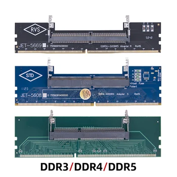 1x Карта Адаптера памяти Ноутбука к настольному компьютеру DDR3 DDR4 DDR5 SO-DIMM к ПК DIMM-Карта DDR3 DDR4 DDR5 Конвертер Карты Разъем Адаптера