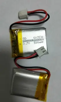 2 шт./лот 602035 полимерно-литиевая батарея емкостью 500 мАч 3,7 В, литий-ионная аккумуляторная батарея