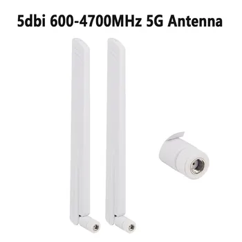 2ШТ 5dbi 600-4900 МГц 5G антенна RP-SMA штекер 3G 4G 5G LTE GSM всенаправленная WiFi антенна