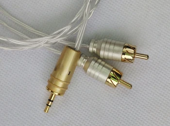 3,5 ММ Разделенный кабель аудиосигнала 2RCA с многожильной проволокой высокой чистоты