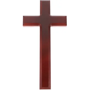 32-сантиметровый настенный Иисус, католический крест, церковные украшения, подвесной декор, настенные украшения, крест из красного дерева для домашнего декора