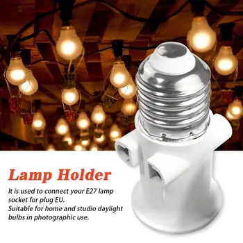ABS ЕС Адаптер светодиодной лампы AC100-240V Основание держателя освещения, Высококачественное преобразование для лампы для освещения с винтовой лампой E27