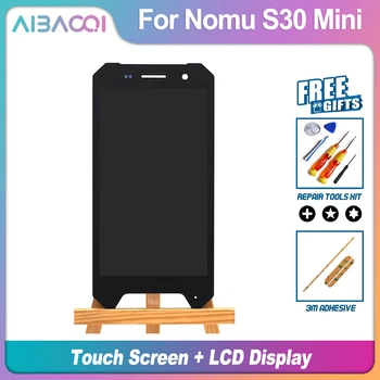 AiBaoQi Фирменная Новинка 4,7 Дюймов Сенсорный Экран + 1280x720 ЖК-Дисплей Дисплей В Сборе Замена Для Android 7,0 Ному S30 Мини Модель Телефона