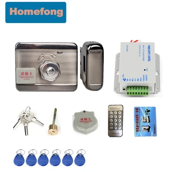 Homefong Электрический дверной замок с ключом RFID-карты для разблокировки системы контроля доступа к двери DC12V NO COM