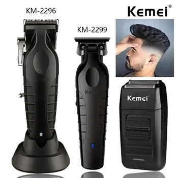 Kemei KM-1102 KM-2024 Профессиональный набор для стрижки волос, Электробритва, Мужская машинка для стрижки волос, Мужской триммер