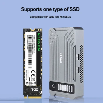 M.2 NVME SSD RAID С Двумя Отсеками Для жесткого диска, Корпус Для Жесткого диска, Массив Мобильного Жесткого диска, Корпус TYPE-C USB3.2 GEN2X2 20 Гбит/с для Macbook
