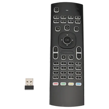MX3 Air Mouse 2,4 ГГц Клавиатура Голосовой Пульт Дистанционного Управления Пульт Дистанционного Управления Для ПК TV Box X96 Mini X96, С Голосом И Подсветкой