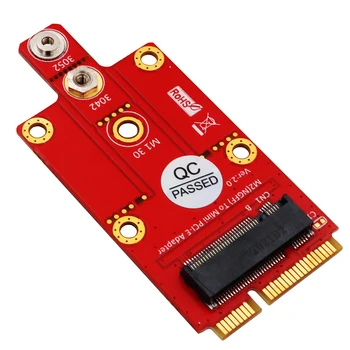 NGFF M.2 Ключ B к Mini PCIe Адаптер Mini PCI-E для модуля 3G 4G 5G M2 к Mini Pcie Конвертер Riser для CDMA WLAN WWLAN WiMAX LTE