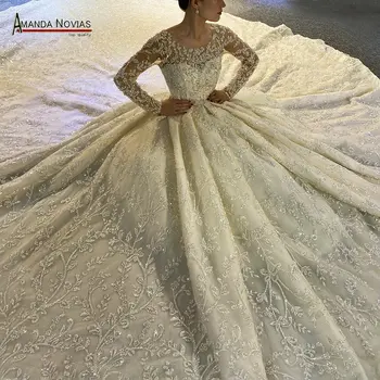 Robe Mariage Новая модель свадебных платьев с красивым кружевом