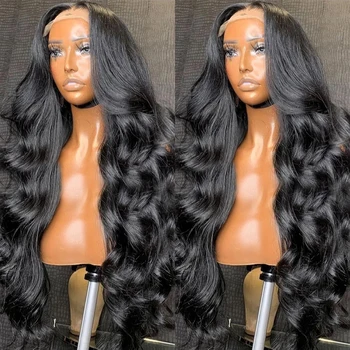 Rosabeauty 13X6 HD Прозрачный кружевной фронтальный парик с объемной волной 13x4 Фронтальный парик из человеческих волос 250 Плотности для женщин