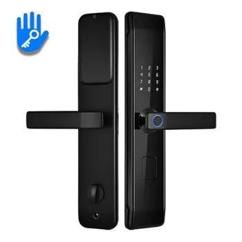 TTlock Умный цифровой биометрический дверной замок с отпечатком пальца без ключа, пароль безопасности приложения Bluetooth, интеллектуальный электронный замок для ворот