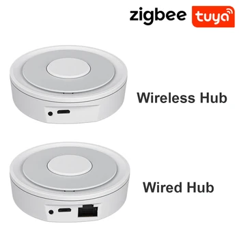 Tuya Zigbee 3.0 Gateway HUB Беспроводной мост для умного дома Smart Life Пульт дистанционного управления Протокол Zigbee работает с Alexa