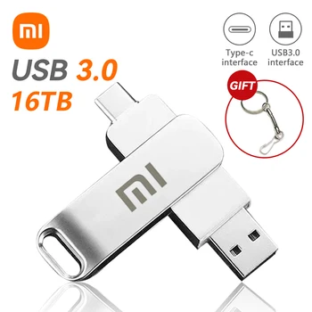 Xiaomi 2 ТБ 16 ТБ USB Флэш-Накопители USB 3,0 Металлический Флэш-Накопитель Pen Drive Type-C Высокоскоростной Флешки Водонепроницаемый Портативный USB-Накопитель