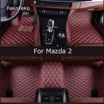 Автомобильные коврики FeKoFeKo на заказ для Mazda 2 Foot Coche Аксессуары Ковры