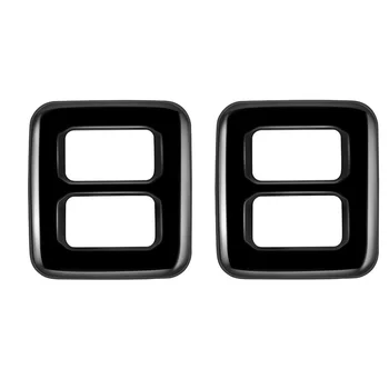Автомобильный глянцевый черный Каркас внешней боковой кнопки сиденья среднего ряда, Аксессуары для интерьера для Toyota Alphard 40 серии 2023+
