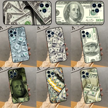 Банкнота Доллар Наличные Деньги Чехол Для iPhone 15 13 12 Mini 11 14 Pro Max Чехол Для iPhone 15 XR X XS MAX 7 8 Plus SE 2022