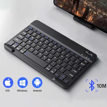 Беспроводная клавиатура Bluetooth-совместимая Клавиатура для Android IOS Windows Mini с 78 клавишами Keybaord Gaming для клавиатур ПК iPad Планшетов
