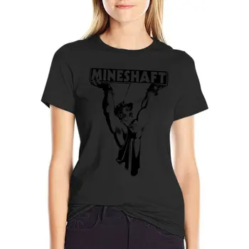 Винтажная футболка Mineshaft из Нью-Йорка, футболка оверсайз, летний топ, женская одежда, футболки для женщин
