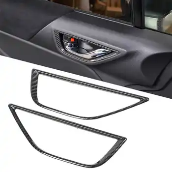 Внутренняя Дверная ручка Чаша Декоративная крышка Наклейка на внутреннюю рамку из углеродного волокна для Toyota GR86 ZN8 ZD8 2022‑up